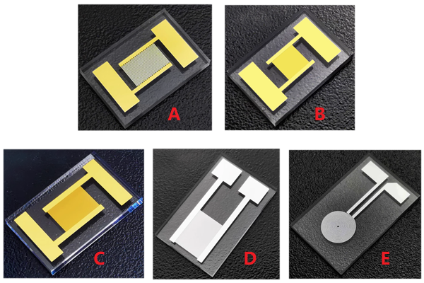 Quartz Interdigital Electrodes